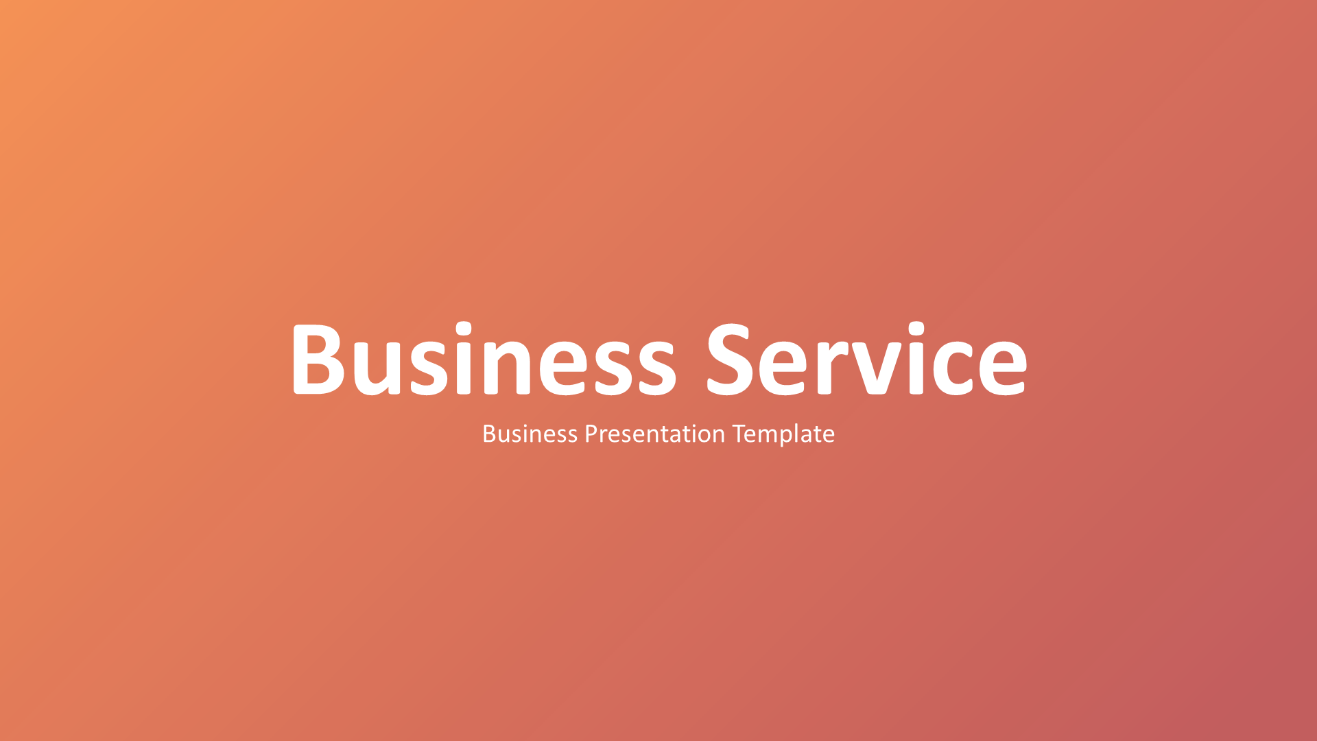 Service Business - Dark (no Image) slide 1